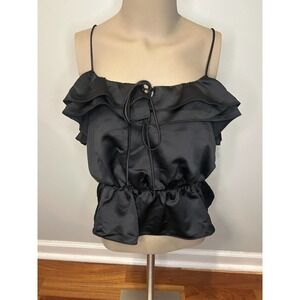 Topshop Satin Tank Spaghetti Strap Size 2